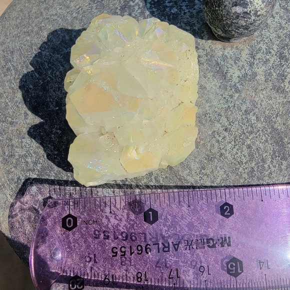 88g Aura Angel Tanzine Quartz Gemstone Rainbow Mineral Specimen - Picture 7 of 12